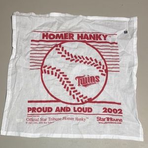 Minnesota Twins Baseball Homer Hanky 2002